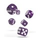 Oakie Doakie Dice D6 16 mm Marble - Purple (12)