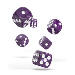 Oakie Doakie Dice D6 16 mm Marble - Purple (12)