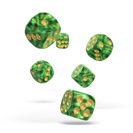 Oakie Doakie Dice D6 Dice 16 mm Gemidice - Jungle (12)