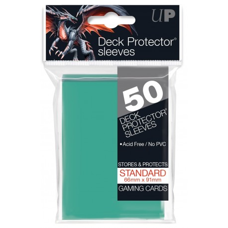 Ultra Pro Solid Sleeves Standard (50) Aqua