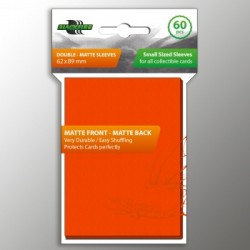 Sleeves - SMALL Double-Matte Orange (60 Sleeves)