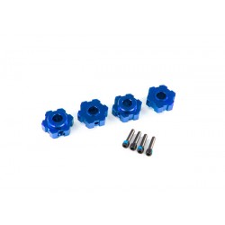 Wheel hubs, hex, aluminum (blue-anodized) (4) MAXX