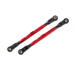 Toe links, front (TUBES red-anodized, 6061-T6 aluminum) (2)