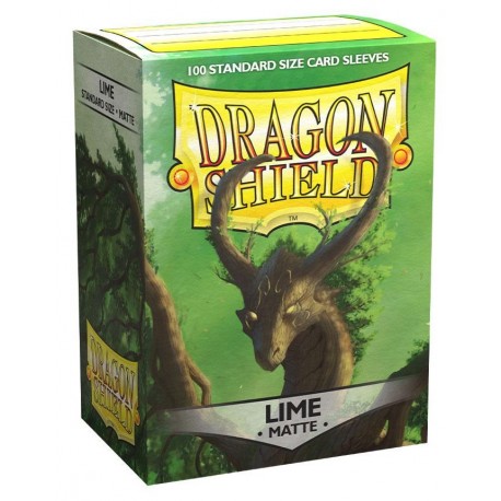 Dragon Shield Sleeves MATTE (100) Lime