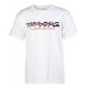 White Sliced Logo Tee L