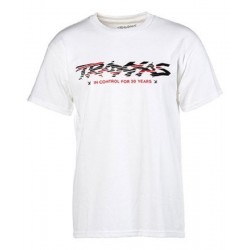 White Sliced Logo Tee L