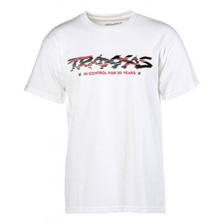 White Sliced Logo Tee L