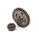 Ring gear, differential/ pinion gear, differential (rear)