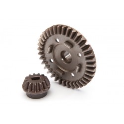 Ring gear, differential/ pinion gear, differential (rear)