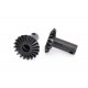 Output gears, differential, hardened steel (2)