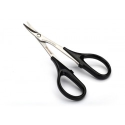 Scissors, curved tip