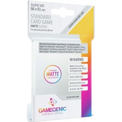 Gamegenic - MATTE Standard Card Sleeves 66 x 91 mm - Clear