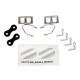 Mirrors, side, chrome (left & right)/ retainers (2)