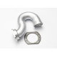 Header, exhaust (tubular aluminum, silver-anodized)