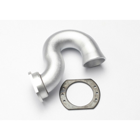 Header, exhaust (tubular aluminum, silver-anodized)