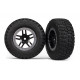 Tires & wheels, assembled, glued SCT Split-Spoke, black (2)