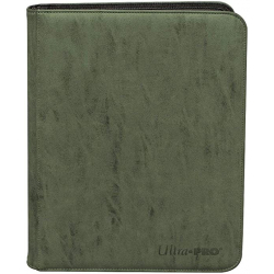 UP - Zippered Suede 4-Pocket Premium PRO-Binder - Emerald