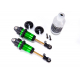 Shocks, GTR long green-anodized, PTFE-coated bodies with Ti)