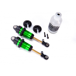 Shocks, GTR long green-anodized, PTFE-coated bodies with Ti)