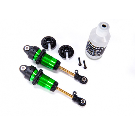 Shocks, GTR long green-anodized, PTFE-coated bodies with Ti)