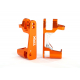 Caster blocks (c-hubs), 6061-T6 alum(orange-anod),Left-Right