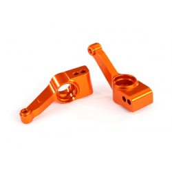 Carriers, stub axle (orange-anod, 6061-T6 alum, rear) (2)