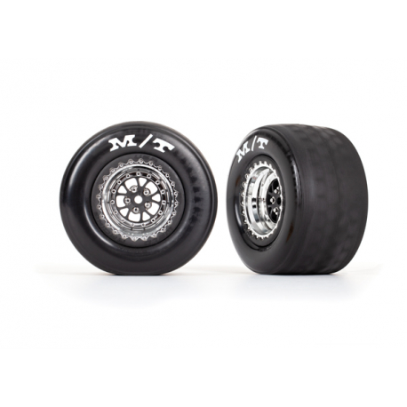 Tires & wheels, assembled, glued drag slicks