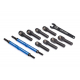 Toe links, E-Revo VXL (TUBES blue-anodized, 7075-T6)