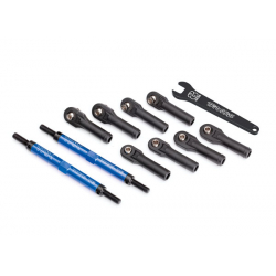 Toe links, E-Revo VXL (TUBES blue-anodized, 7075-T6)