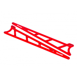 Side plates, wheelie bar, red (aluminum) (2)