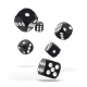 Oakie Doakie Dice D6 16 mm Solid - Black (12)