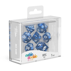 Oakie Doakie Dice RPG Set Marble - Blue