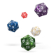 Oakie Doakie Dice D20 Spindown Dice Set Marble