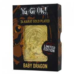 YGO 24K Gold Metal God Card Baby Dragon