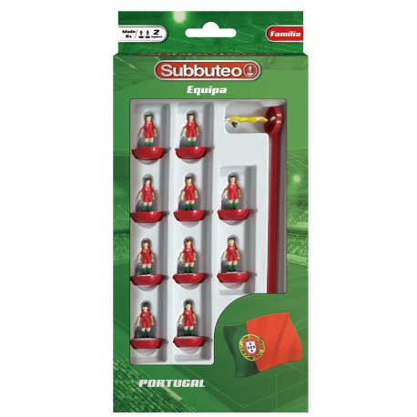 Subbuteo Equipa Feminina Equipamento Vermelho