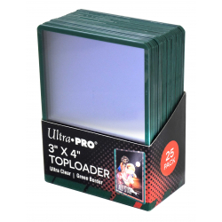 UP Toploader Green Border Ultra Clear (25)