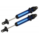 Shocks, GTX, ALUM (blue-anod,fully assembled wo springs)