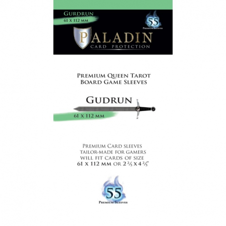 Paladin Sleeves - Gudrun Premium Queen Tarot 61x112mm