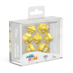 Oakie Doakie Dice RPG Set Marble - Yellow (7)