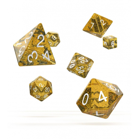 Oakie Doakie Dice RPG Set Speckled - Orange