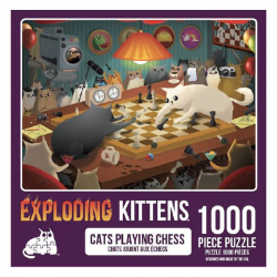 Exploding Kittens: PUZZLE CATS PLAYING CHESS (1000)