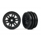 Wheels, 1.0" (black) (2)