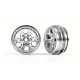 Wheels, 1.0" (statin chrome) (2)