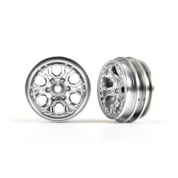 Wheels, 1.0" (statin chrome) (2)