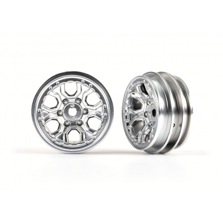 Wheels, 1.0" (statin chrome) (2)