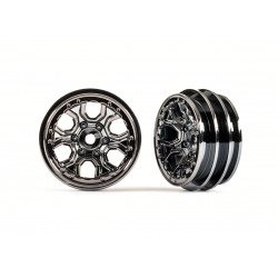 Wheels, 1.0" (black chrome) (2)