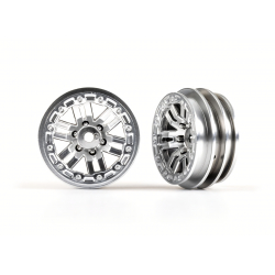 Wheels, 1.0" (satin chrome) (2)