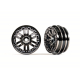 Wheels, 1.0" (black chrome) (2)