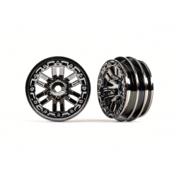 Wheels, 1.0" (black chrome) (2)