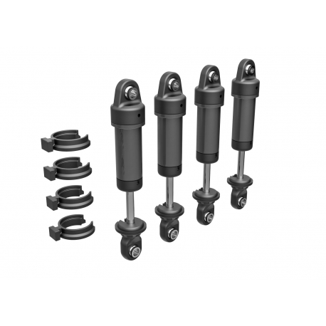 Shocks, GTM, 6061-T6 aluminum (dark titanium-anodized)